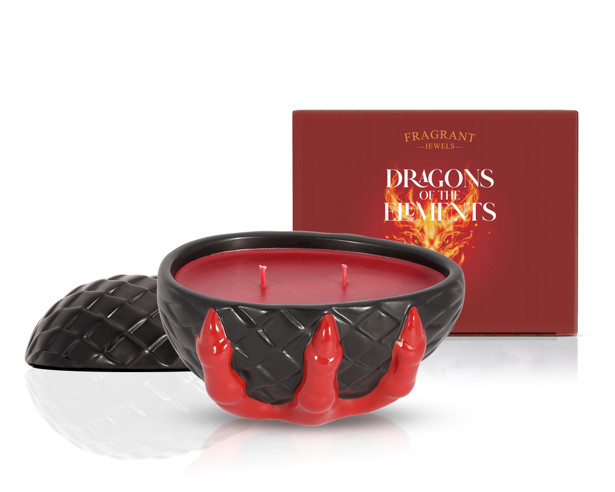 Dragons of the Elements - Fire Dragon - Jewel Candle (Ringless)