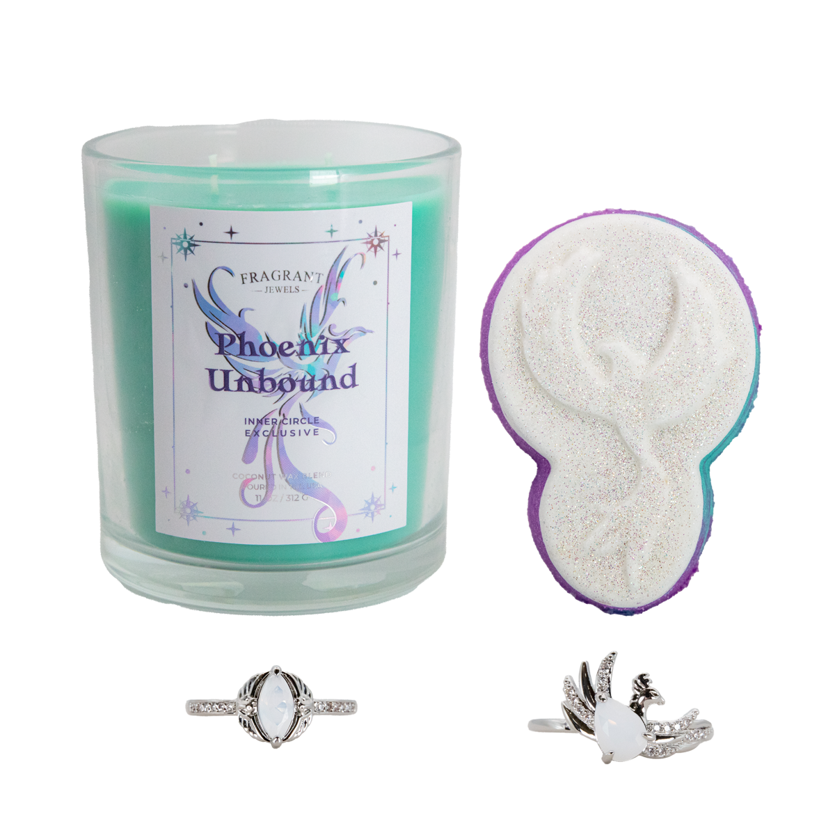 Phoenix Unbound - Candle and Bath Bomb Set