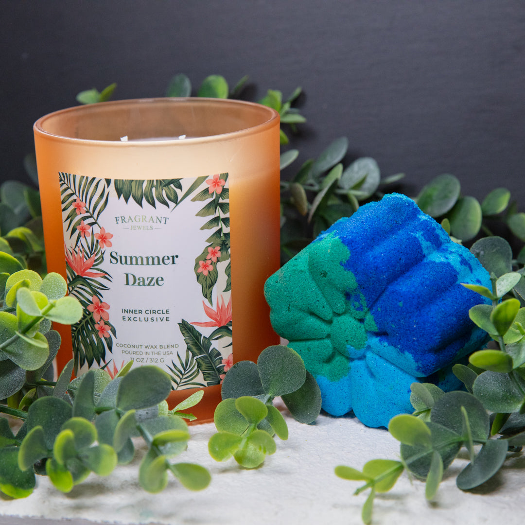 Summer Daze - Candle and Bath Bomb Set