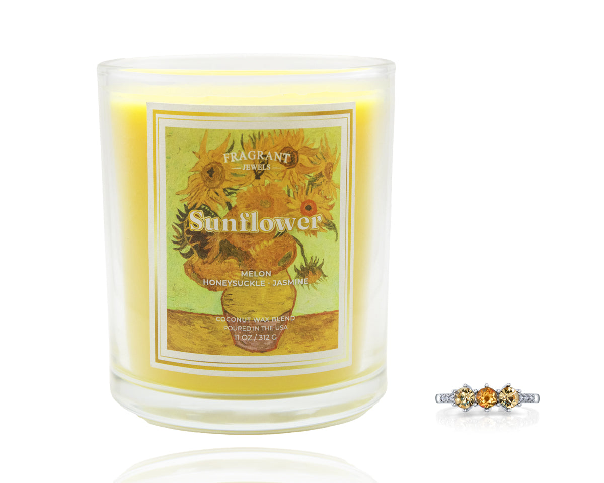 Sunflowers - Jewel Candle