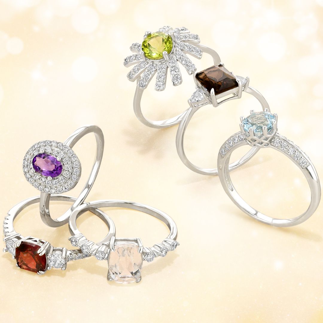 $100 Ring Made with a Semi-precious Stone