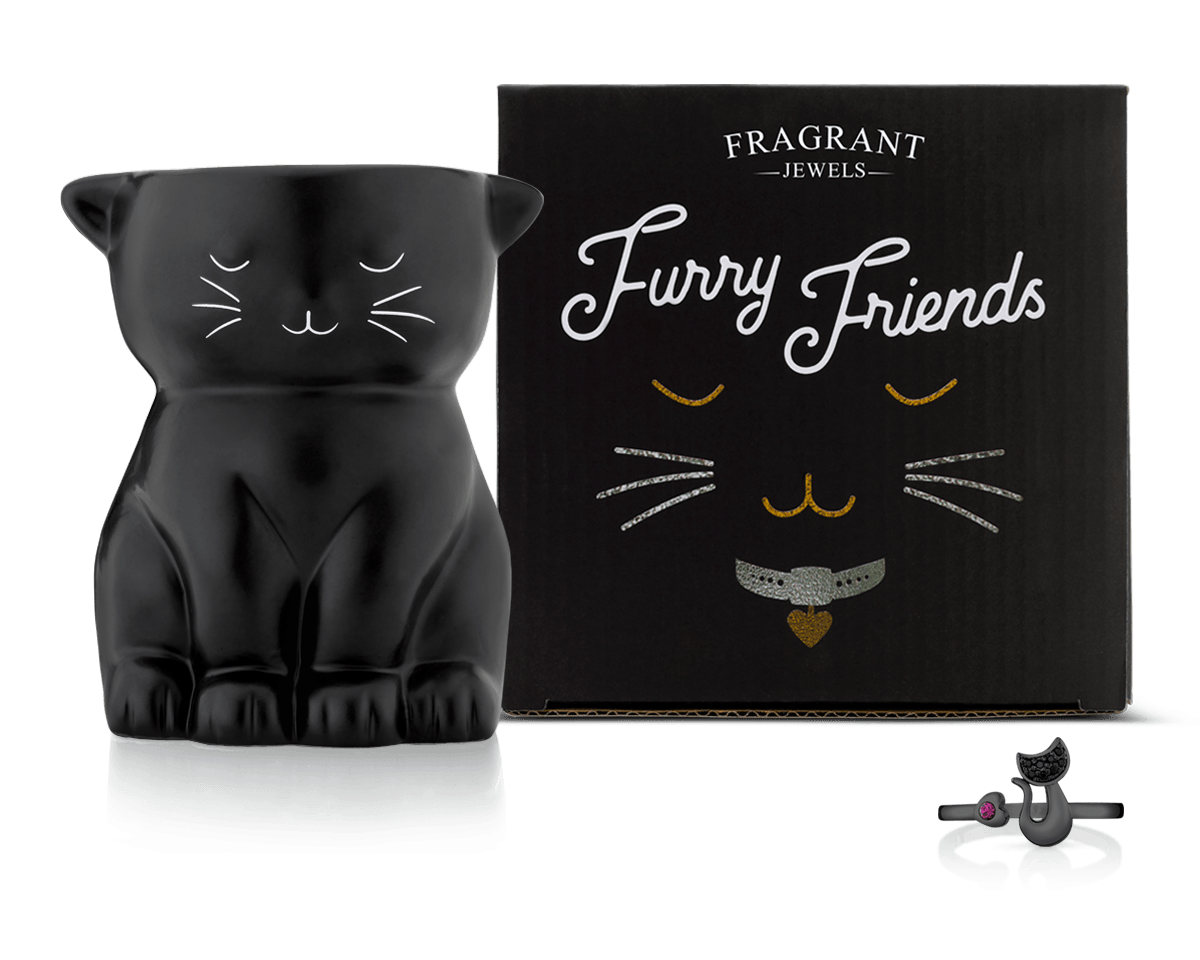 Midnight - Furry Friends Collection - Jewel Candle