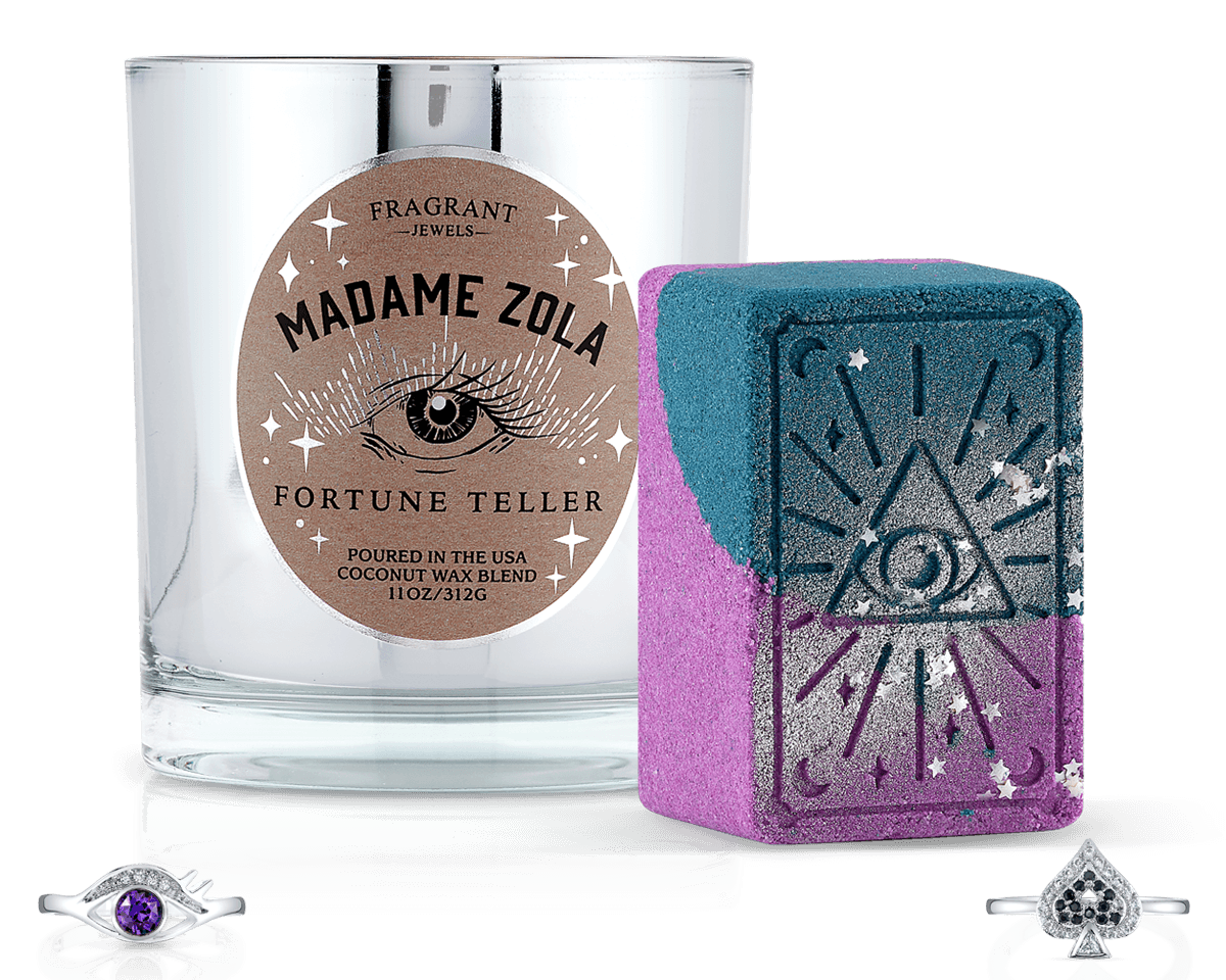 Madame Zola Fortune Teller - Candle and Bath Bomb Set