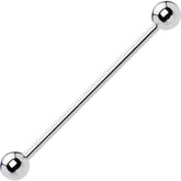 14G 1 1/4 316L Stainless Steel Straight Industrial Barbell