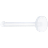 20G Clear Flat Bioplast Nose Retainer
