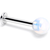 14G 3/8 Opalite Natural Stone Labret Tragus Earring