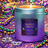 Mardi Gras - Jewel Candle