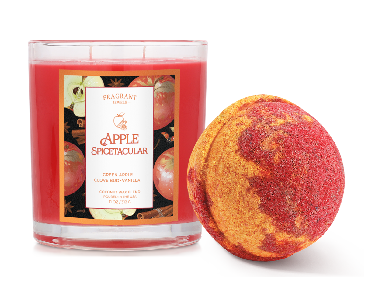 Apple Spicetacular - Candle and Bath Bomb Set (Without Jewelry)