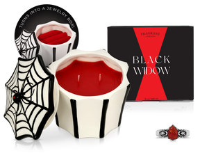 Black Widow - Jewel Candle Ceramic