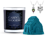 Cabin in the Woods - Candle & Bath Bomb Bundle (Necklace)