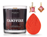 Crackling Campfire - Candle & Bath Bomb Bundle (Necklace)