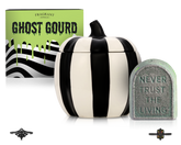 Ghost Gourd - Ceramic Candle and Bath Bomb Set