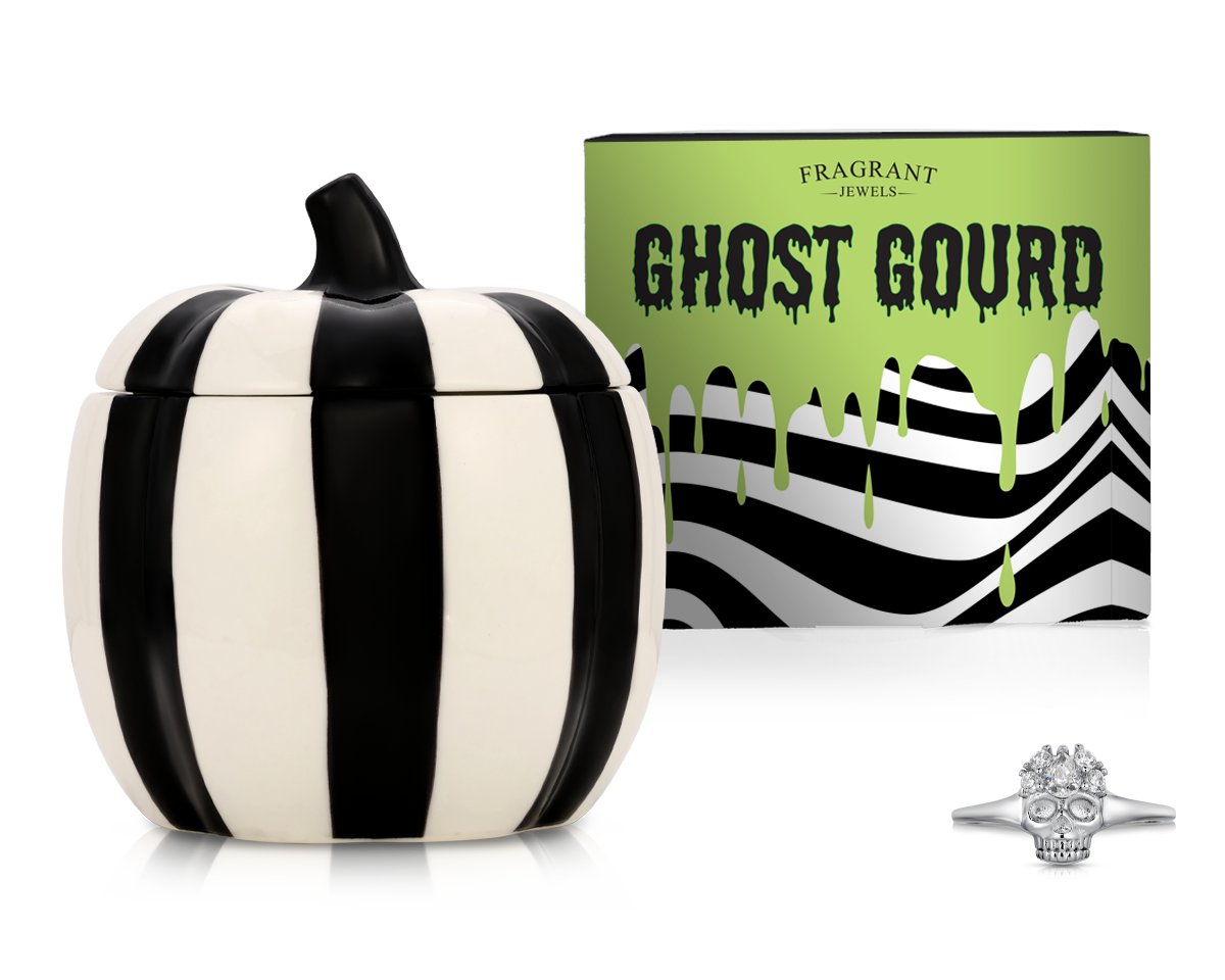 Ghost Gourd - Ceramic Candle