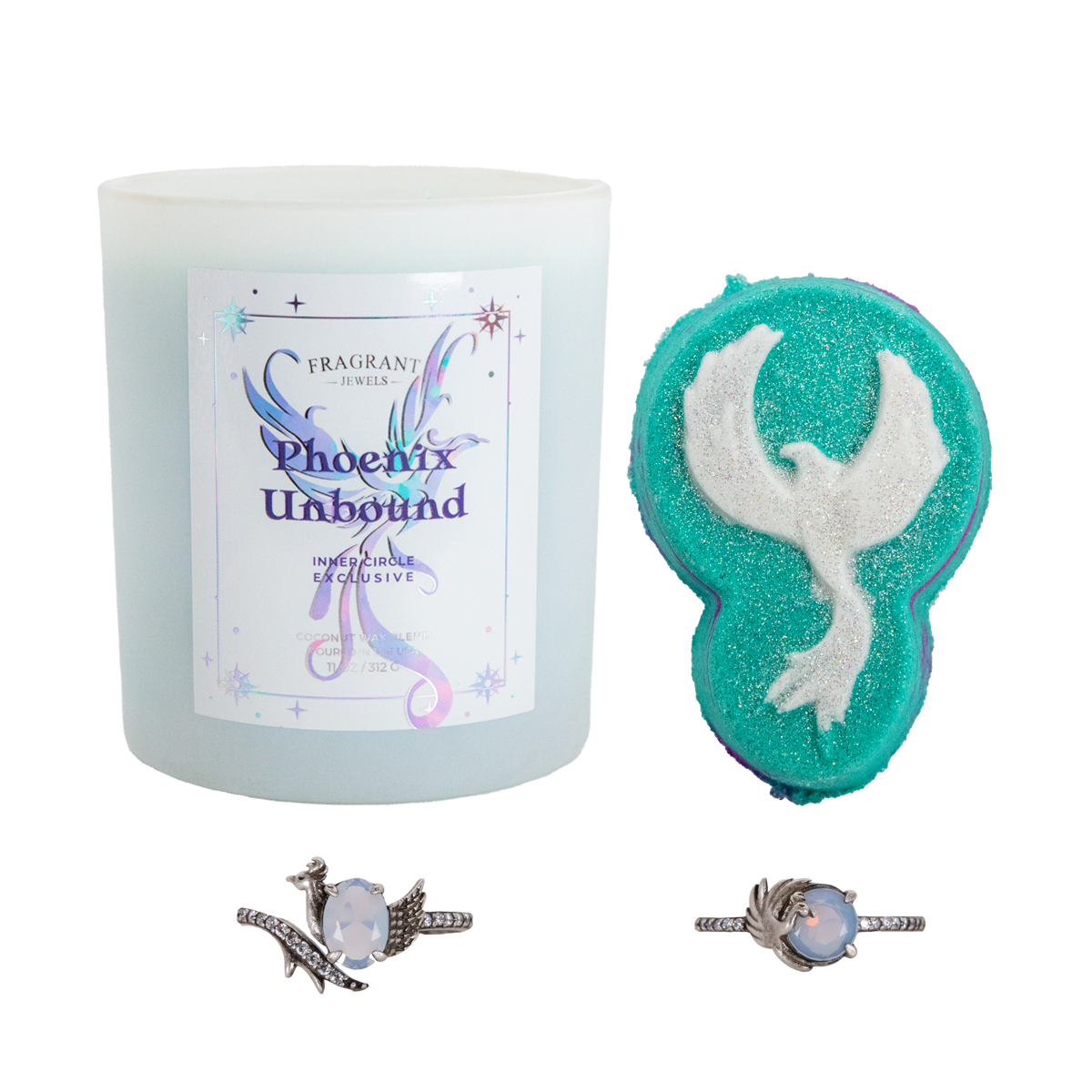 Phoenix Unbound - Candle and Bath Bomb Set - Subscription Box