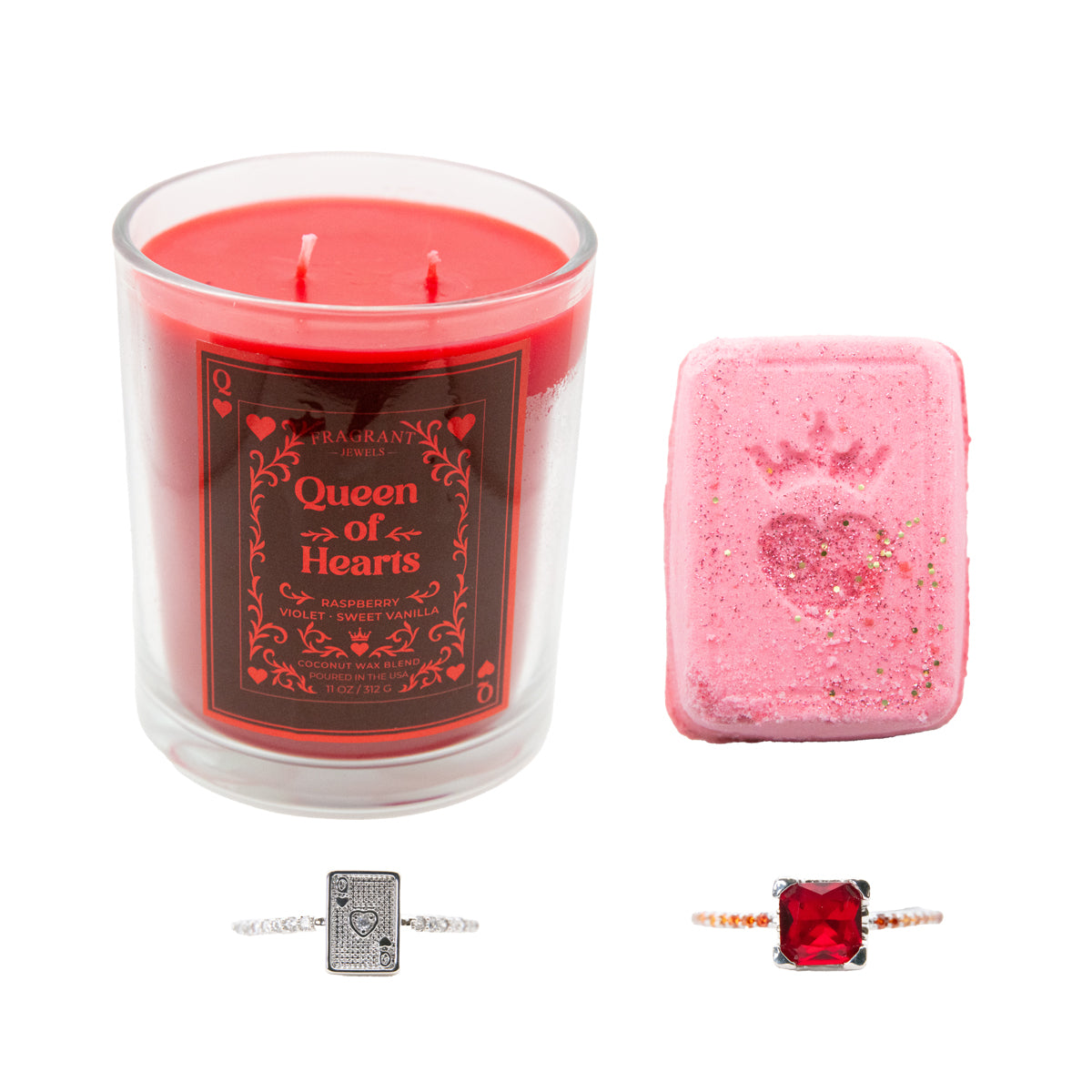 Queen of Hearts - Candle and Bath Bomb Set - Subscription Box