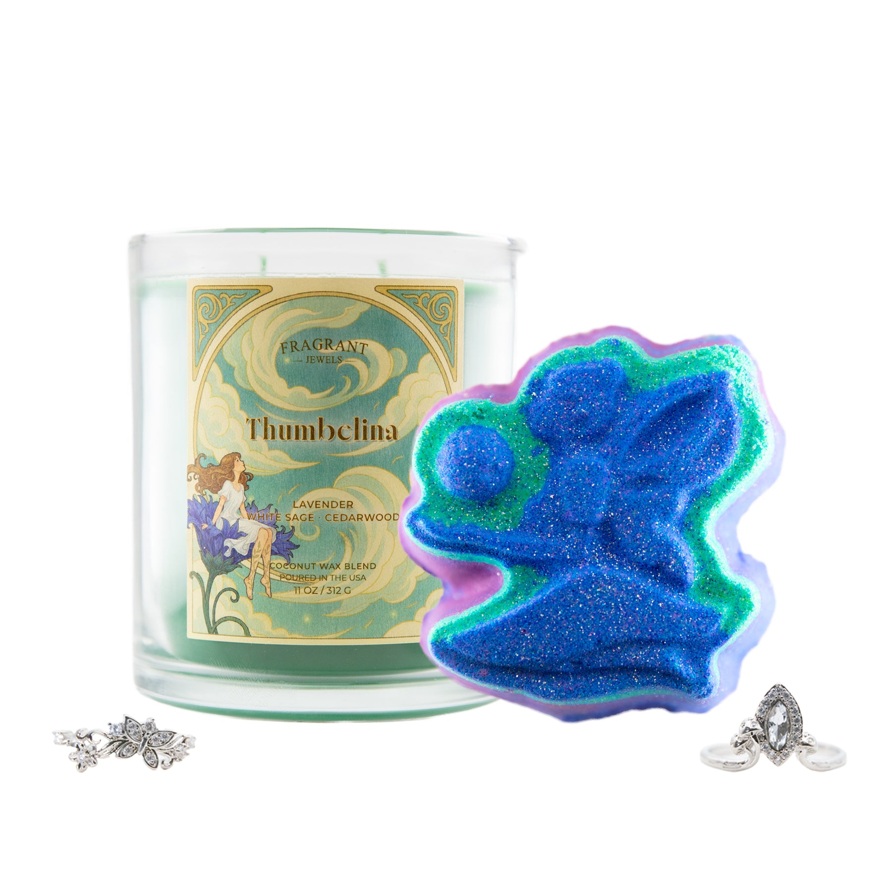 Thumbelina - Candle and Bath Bomb Set - Subscription Box