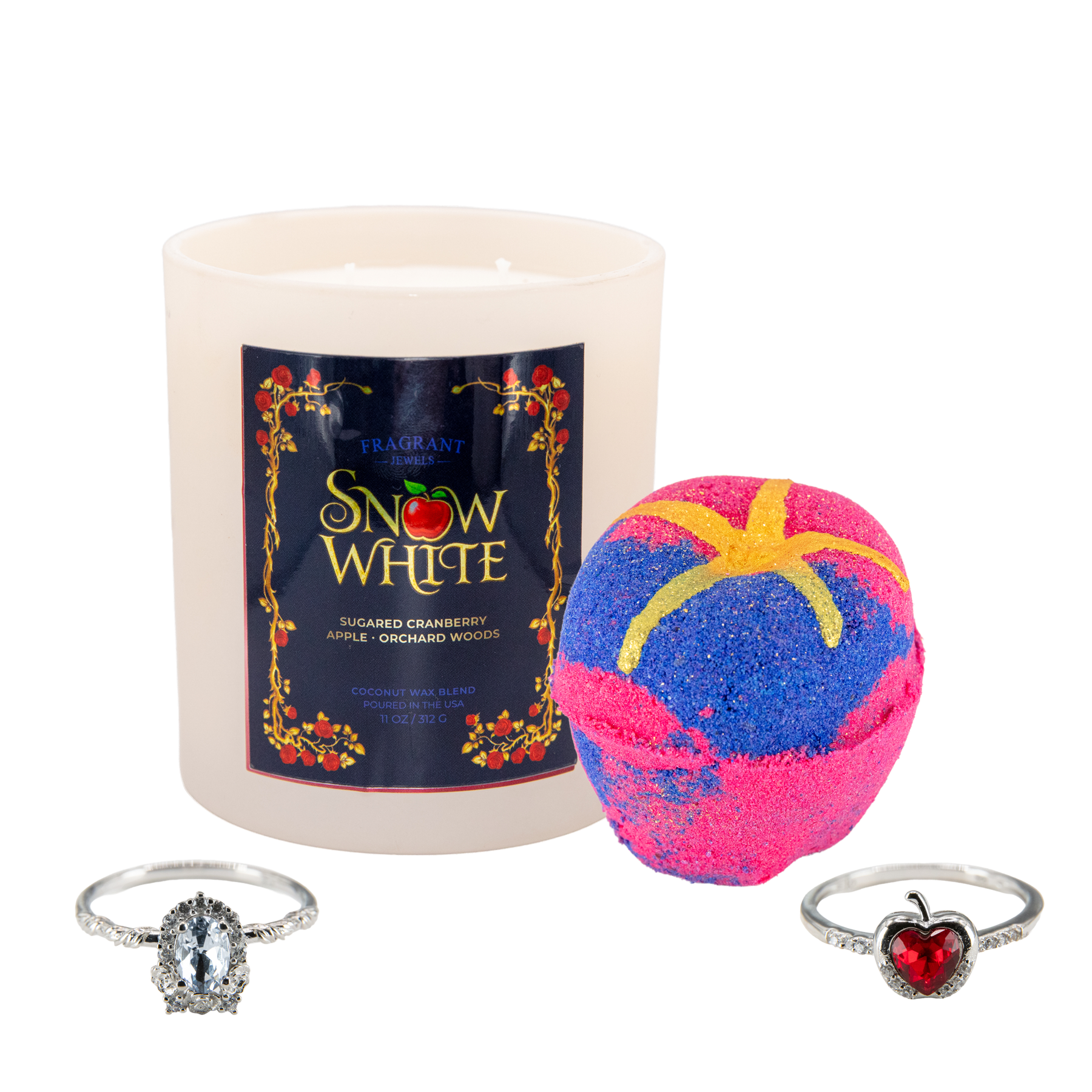 Snow White - Candle and Bath Bomb Set - Subscription Box