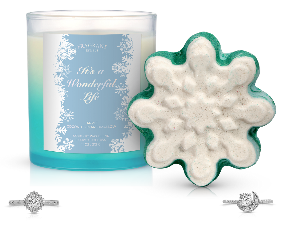 It's A Wonderful Life - Candle and Bath Bomb Set