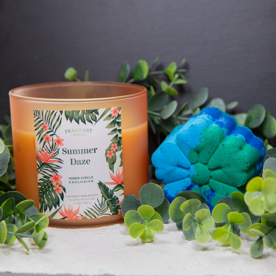 Summer Daze - Candle and Bath Bomb Set