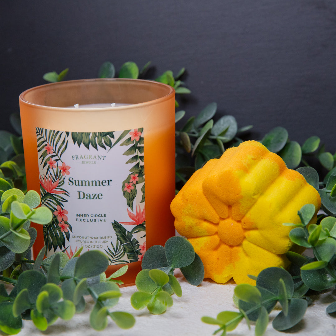 Summer Daze - Candle and Bath Bomb Set
