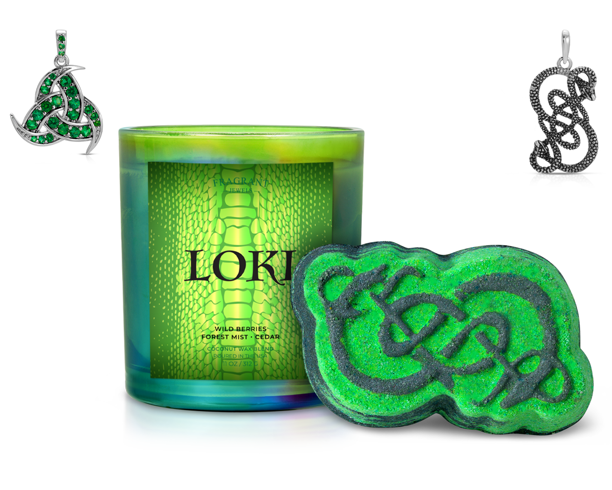 Loki - Candle and Bath Bomb Set