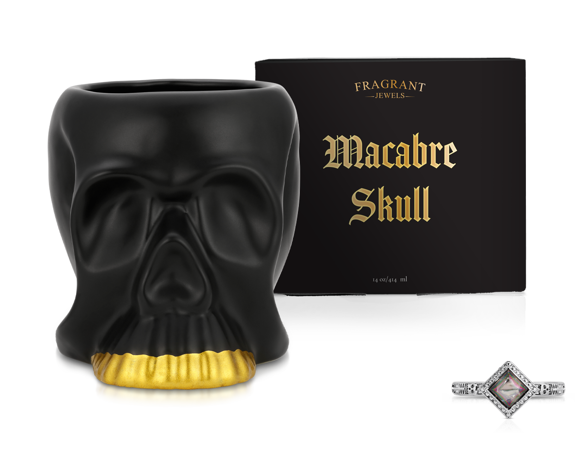 Macabre Skull - Jewel Candle Ceramic