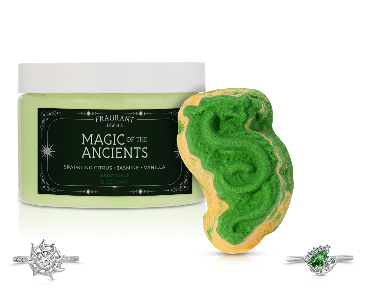 Magic of the Ancients - Bath Bomb and Body Scrub Set