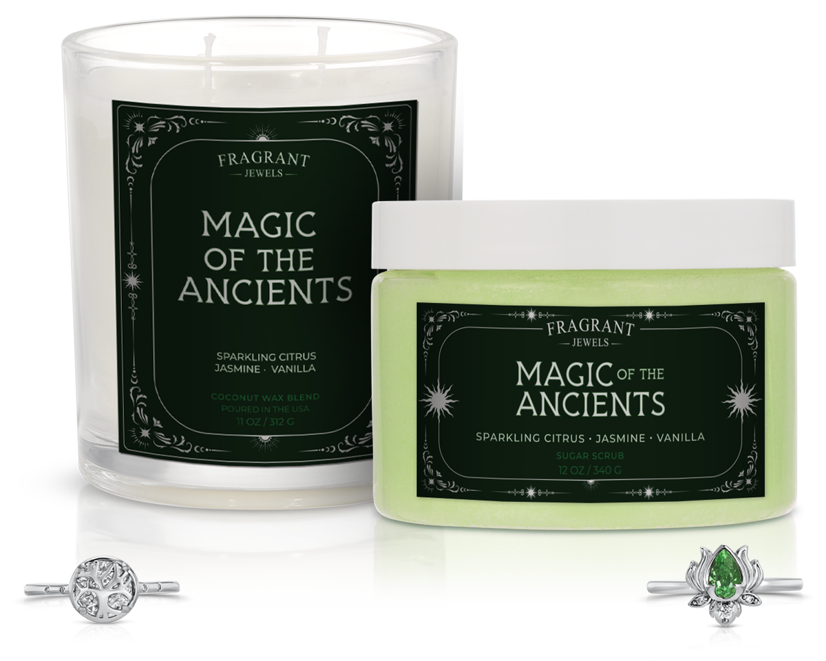 Magic of the Ancients - Candle and Body Scrub Set