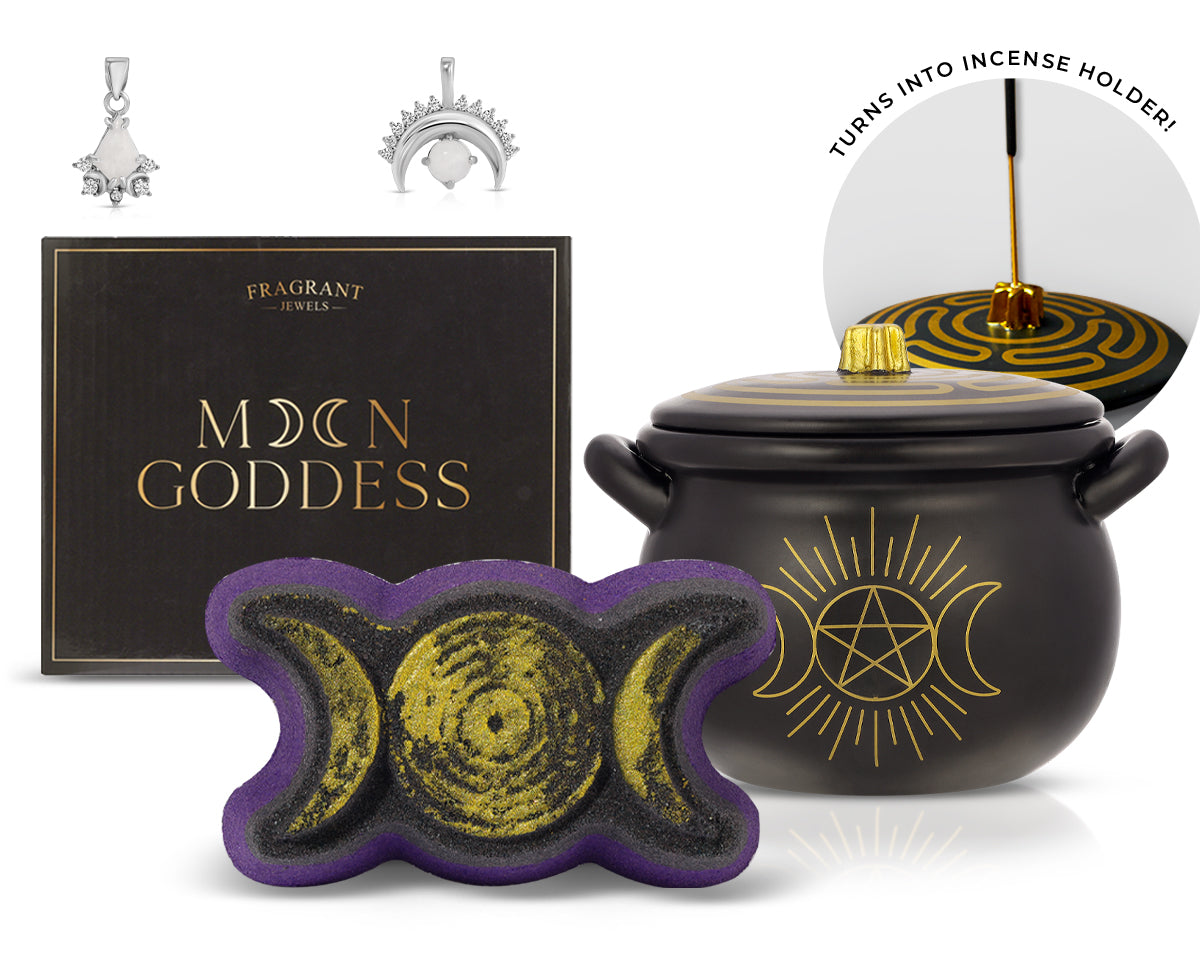 Moon Goddess - Candle and Bath Bomb Set