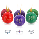 Holiday Collection - Bath Bomb Ornament Trio