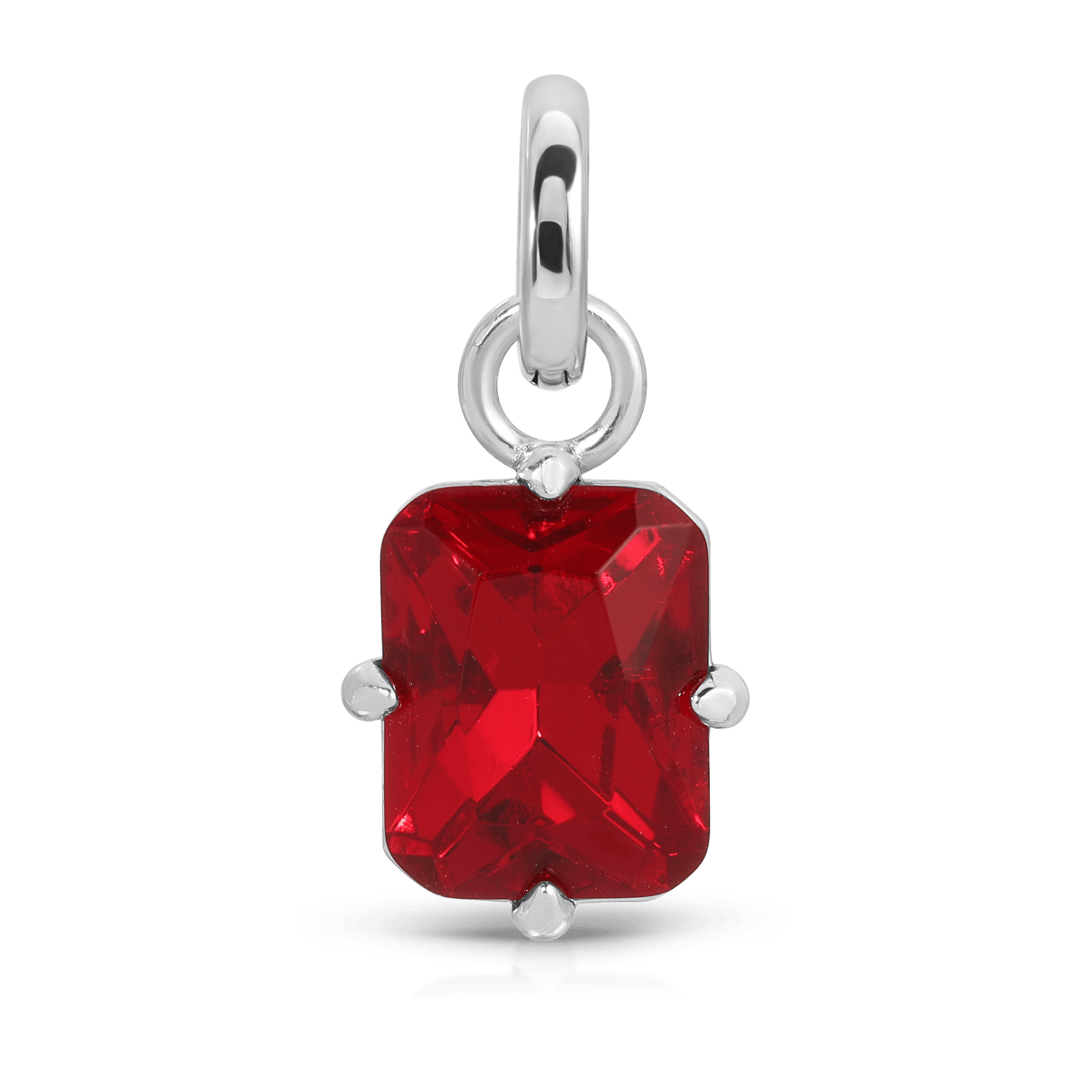 July Ruby Birthstone Charm - Emerald