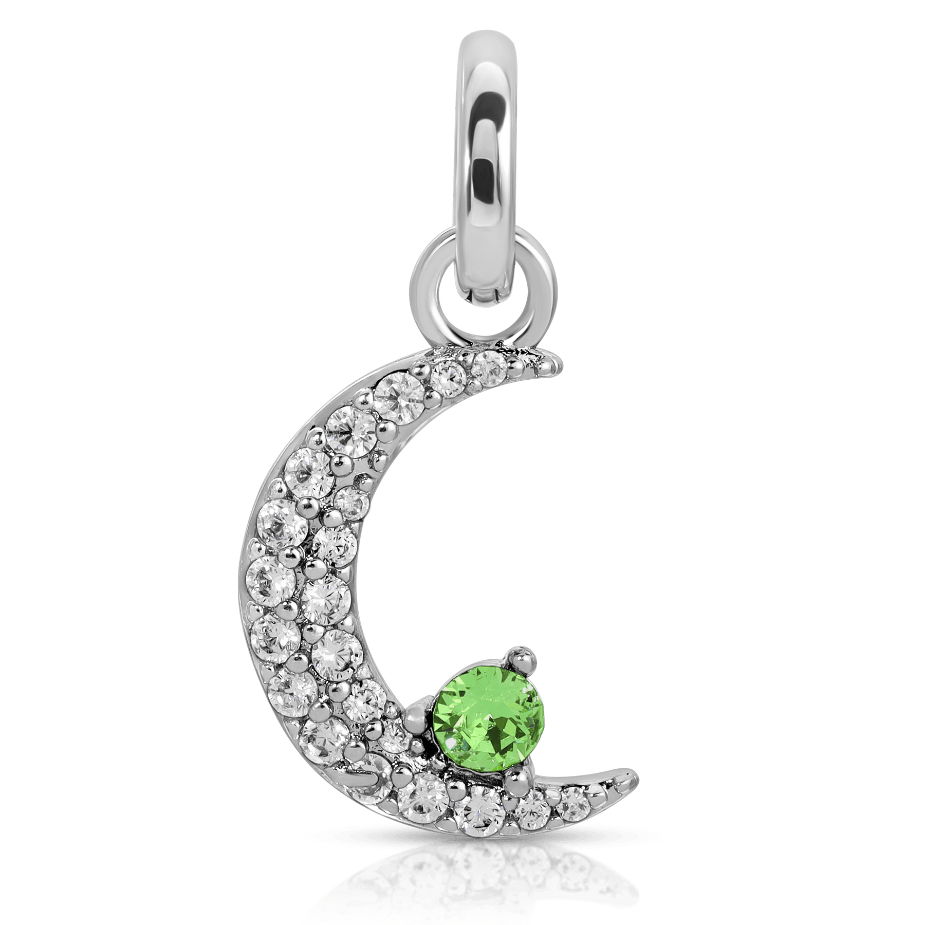 August Peridot Birthstone Charm - Moon (Rewards Store)