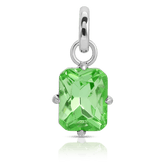 August Peridot Birthstone Charm - Emerald