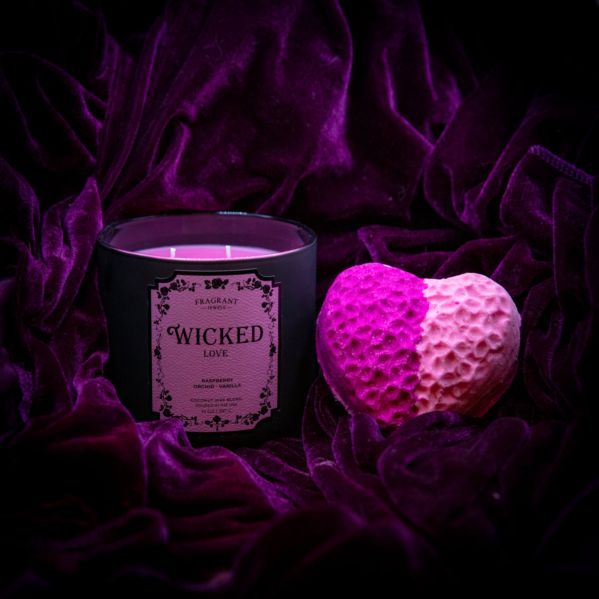 Wicked Love - Candle and Bath Bomb Set