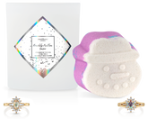 Fresh Fallen Snow - Bath Bomb and Candle Set