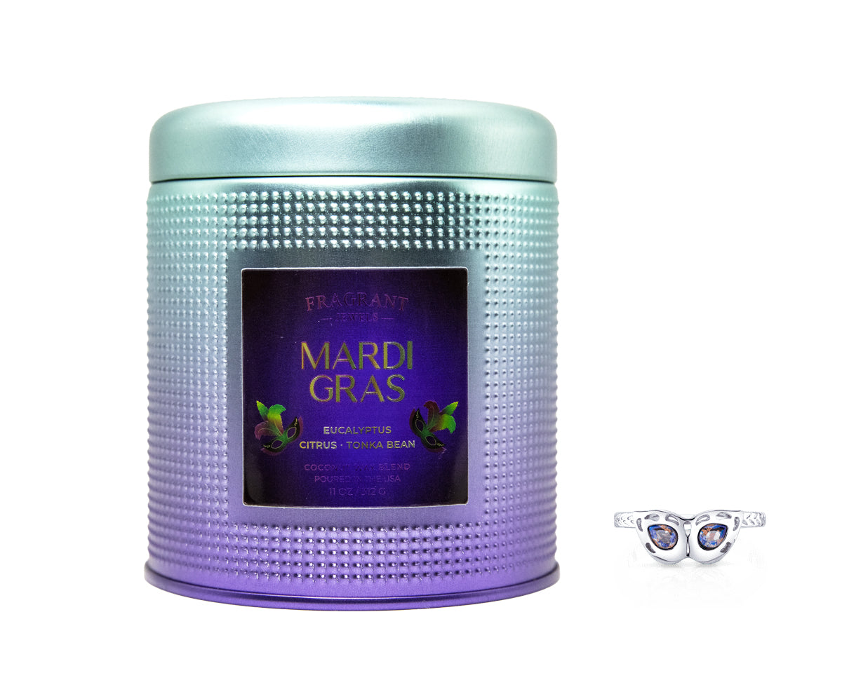 Mardi Gras - Jewel Candle