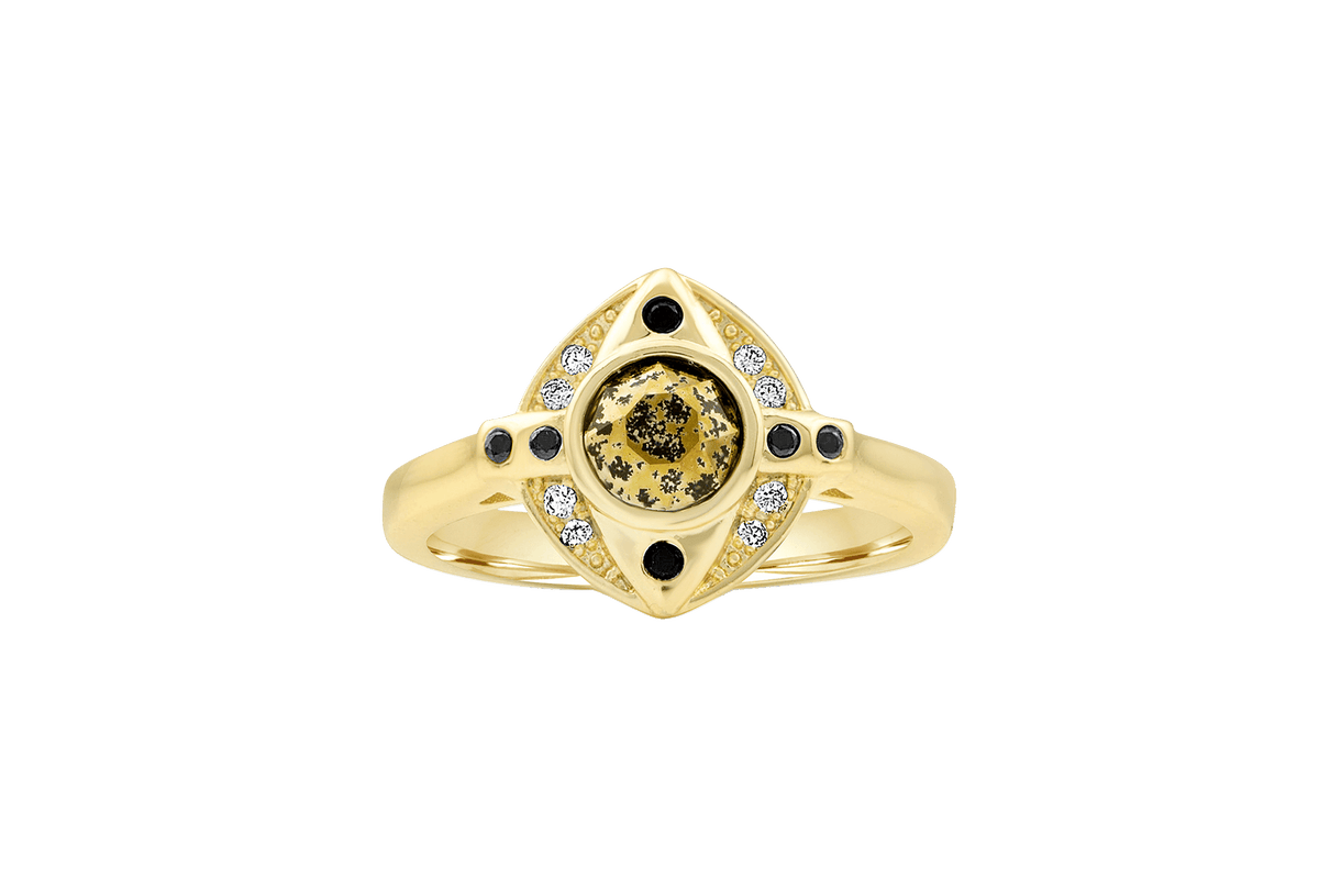 Wicked: Gilded Eye - Art Deco Ring