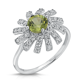 $100 Ring Made with a Semi-precious Stone