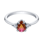 Garnet Carnation Ring