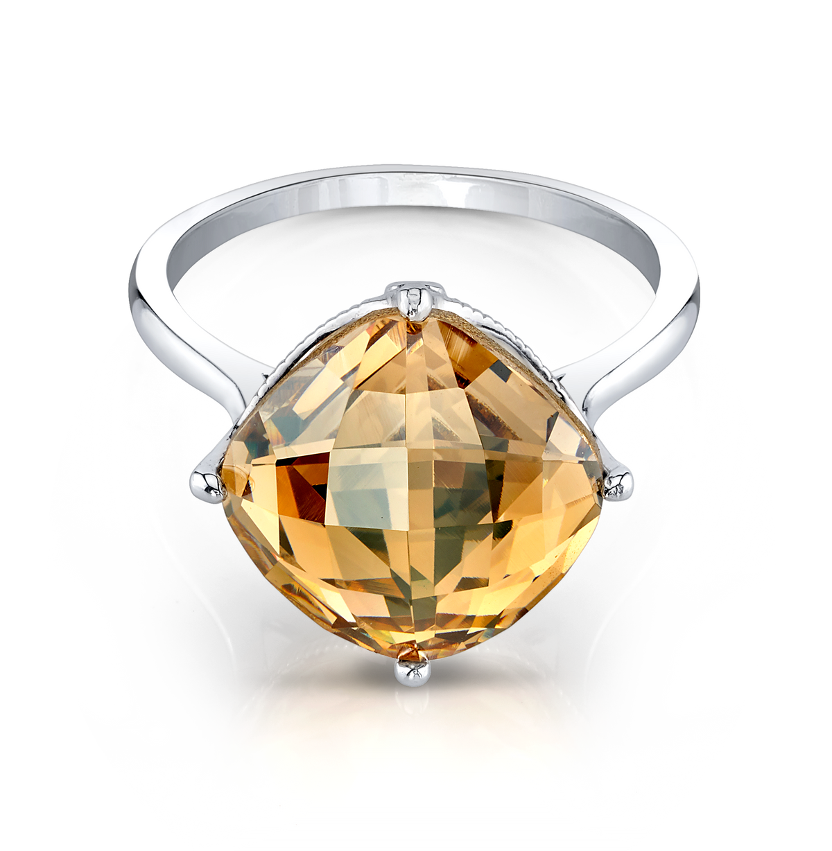 Sweet Peach - Black Satin - Jewel Candle