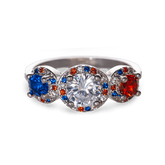 Three Stone America Ring